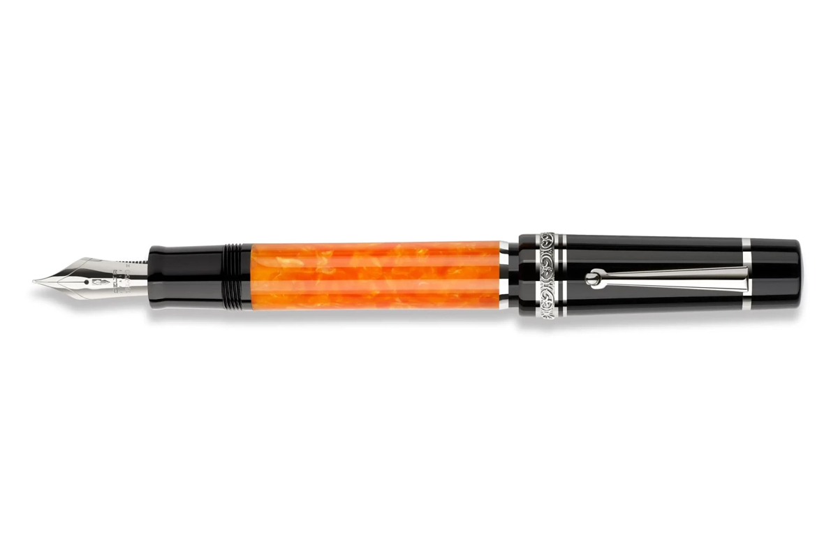 Delta DV Original Mid-Size 'K' Black/Orange PT 14K Vulpen